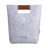 Maxbell Felt Tote with Handle Handbag Church Bible Carrying Case Christian Gifts