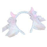 Maxbell Sheep Ears Headband Headdress Christmas Cosplay Kids Adult Headwear Hairband pink
