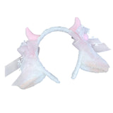 Maxbell Sheep Ears Headband Headdress Christmas Cosplay Kids Adult Headwear Hairband pink
