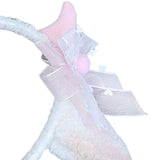 Maxbell Sheep Ears Headband Headdress Christmas Cosplay Kids Adult Headwear Hairband pink
