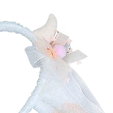 Maxbell Sheep Ears Headband Headdress Christmas Cosplay Kids Adult Headwear Hairband beige