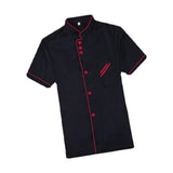 Maxbell Chef Uniform Breathable Chef Coat Short Length Sleeve Chef Jacket for Cafe XL