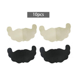 Maxbell 10Pcs Breast Patch Breathable Invisible Adhesive Women Bra Firming Cover 20.9cmx11.1cm Skin