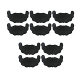 Maxbell 10Pcs Breast Patch Breathable Invisible Adhesive Women Bra Firming Cover 20.9cmx11.1cm Black
