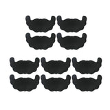 Maxbell 10Pcs Breast Patch Breathable Invisible Adhesive Women Bra Firming Cover 20.9cmx11.1cm Black