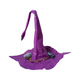 Maxbell Fashion Halloween Hat Cosplay Costume for Dress Up Clothing Props purple red