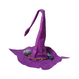 Maxbell Fashion Halloween Hat Cosplay Costume for Dress Up Clothing Props purple red