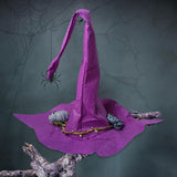 Maxbell Fashion Halloween Hat Cosplay Costume for Dress Up Clothing Props purple red