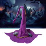 Maxbell Fashion Halloween Hat Cosplay Costume for Dress Up Clothing Props purple red