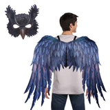 Maxbell Halloween Cosplay Mask Set Cosplay Costume Owl Mask Wings for Carnival