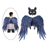 Maxbell Halloween Cosplay Mask Set Cosplay Costume Owl Mask Wings for Carnival