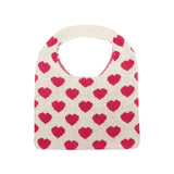 Maxbell Portable Women Knitted Handbag Tote Party Shopping Hollow Heart Summer Red