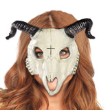 Maxbell Halloween Cosplay Goat Skull Mask Full Face for Carnival Costume Accessories