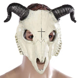 Maxbell Halloween Cosplay Goat Skull Mask Full Face for Carnival Costume Accessories