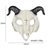 Maxbell Halloween Cosplay Goat Skull Mask Full Face for Carnival Costume Accessories