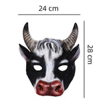 Maxbell Novelty Cow Mask Animal Decorative Props PU Foam Halloween Masquerade