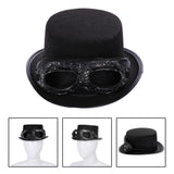 Maxbell Steampunk Top Hat with Goggles Vintage Style for Adult Dress up Halloween