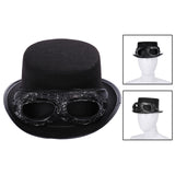 Maxbell Steampunk Top Hat with Goggles Vintage Style for Adult Dress up Halloween