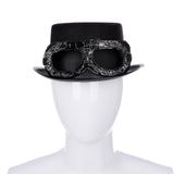 Maxbell Steampunk Top Hat with Goggles Vintage Style for Adult Dress up Halloween