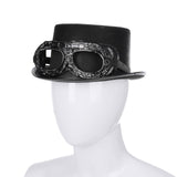 Maxbell Steampunk Top Hat with Goggles Vintage Style for Adult Dress up Halloween