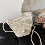 Maxbell Hand Woven Rattan bag Bucket Bag Gift Ladies Shopping Travel Beige