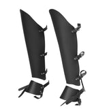 Maxbell Medieval Greaves Boots Shoes Cover for Knight Costume Accessory Black