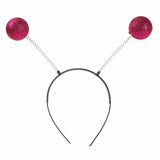 Maxbell Martian Antenna Headband Chunky for Role Play Photo Props Women Men Red