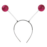 Maxbell Martian Antenna Headband Chunky for Role Play Photo Props Women Men Red