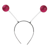 Maxbell Martian Antenna Headband Chunky for Role Play Photo Props Women Men Red