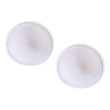 Maxbell 2 Pieces Women Insert Bra Pads Sports Cups Bra Insert Comfy for Yoga Sports White