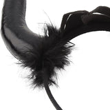 Maxbell Cute Horn Headband Cosplay Costume Headdress Party Favor for Role Play Black