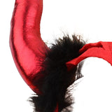 Maxbell Cute Horn Headband Cosplay Costume Headdress Party Favor for Role Play Red