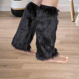 Maxbell Leg Warmers Anime Harajuku Fashion for Cosplay Costume Santa Christmas black