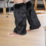Maxbell Leg Warmers Anime Harajuku Fashion for Cosplay Costume Santa Christmas black