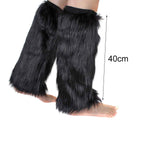 Maxbell Leg Warmers Anime Harajuku Fashion for Cosplay Costume Santa Christmas black