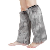 Maxbell Leg Warmers Anime Harajuku Fashion for Cosplay Costume Santa Christmas grey