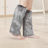 Maxbell Leg Warmers Anime Harajuku Fashion for Cosplay Costume Santa Christmas grey