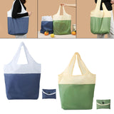 Maxbell Summer Foldable Shopping Bag Handbag Grocery Reusable Women for Ladies Blue