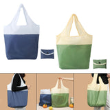 Maxbell Summer Foldable Shopping Bag Handbag Grocery Reusable Women for Ladies Blue