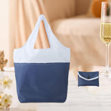 Maxbell Summer Foldable Shopping Bag Handbag Grocery Reusable Women for Ladies Blue