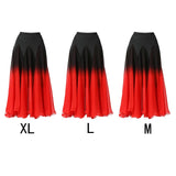Maxbell Elegant Ballroom Dance Skirt Dancing Costume Stage Performance Dancewear XL