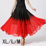 Maxbell Elegant Ballroom Dance Skirt Dancing Costume Stage Performance Dancewear XL