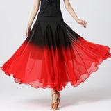 Maxbell Elegant Ballroom Dance Skirt Dancing Costume Stage Performance Dancewear XL