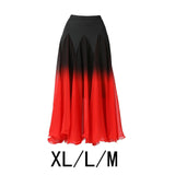 Maxbell Elegant Ballroom Dance Skirt Dancing Costume Stage Performance Dancewear XL