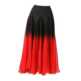 Maxbell Elegant Ballroom Dance Skirt Dancing Costume Stage Performance Dancewear L