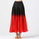 Maxbell Elegant Ballroom Dance Skirt Dancing Costume Stage Performance Dancewear L