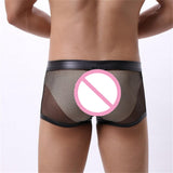 Maxbell Men Underpants Comfortable Quick Drying Elastic Transparent Shorts Low Rise XL