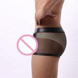 Maxbell Men Underpants Comfortable Quick Drying Elastic Transparent Shorts Low Rise XL
