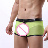 Maxbell Men Underpants Mid Rise Transparent Stretch Mesh Shorts XXL