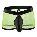 Maxbell Men Underpants Mid Rise Transparent Stretch Mesh Shorts XXL